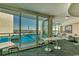 Relaxing ocean view with tables and chairs, offering a perfect spot to unwind and enjoy the beautiful scenery at 107 S Ocean Blvd. # 1407, Myrtle Beach, SC 29577