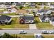 Aerial view of the home and neighborhood showing the property's location in a residential area at 1113 Green Fir Loop, Conway, SC 29527