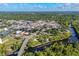 Aerial view of Conway, South Carolina, showcasing downtown area, waterway, and picturesque riverfront at 1113 Green Fir Loop, Conway, SC 29527