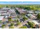 Aerial view of Conway's main street showing historic buildings, vibrant murals, and bustling street activity at 1113 Green Fir Loop, Conway, SC 29527