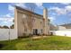 Spacious backyard with patio seating and well-maintained lawn at 1268 Brighton Ave., Myrtle Beach, SC 29588