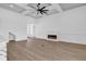 Open concept living room featuring a sleek fireplace and expansive living space at 144 Sago Palm Dr., Myrtle Beach, SC 29579