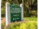 Community sign identifying Litchfield Plantation with well-manicured landscaping at 164 Vineyard Place # 23, Pawleys Island, SC 29585