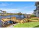 Community docks along the waterway, offering scenic views and access for boating and recreational activities at 213 Landing Rd. # F, North Myrtle Beach, SC 29582