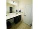 Bathroom with long vanity and tiled floor at 256 Copper Leaf Dr., Myrtle Beach, SC 29588