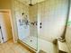 Spacious bathroom features a large tiled walk-in shower and glass door at 256 Copper Leaf Dr., Myrtle Beach, SC 29588