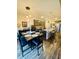 Open concept features the kitchen, dining area, and modern pendant lighting at 256 Copper Leaf Dr., Myrtle Beach, SC 29588