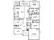 Detailed floor plan showcasing the layout of the home with dimensions for each room at 256 Copper Leaf Dr., Myrtle Beach, SC 29588