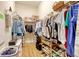Walk-in closet with ample storage including shelving and hanging racks for clothes and shoes at 432 Highfield Loop, Myrtle Beach, SC 29579