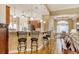 Open-concept kitchen with a breakfast bar, granite countertops and pendant lighting at 432 Highfield Loop, Myrtle Beach, SC 29579