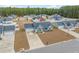 Aerial view of the lovely single-Gathering home with a well-kept yard in a quiet neighborhood at 480 Oakham Dr., Conway, SC 29527