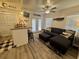 Cozy living room with kitchen in the background in this beach house at 6001 - 1268 S Kings Hwy., Myrtle Beach, SC 29575