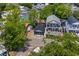 Aerial view of neighborhood with the home's location marked with red pin at 6001 - 5010 S Kings Hwy., Myrtle Beach, SC 29575