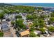 Aerial view of neighborhood close to the beach, featuring mature trees and two-story homes at 6001 - 5010 S Kings Hwy., Myrtle Beach, SC 29575