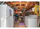 Spacious storage area containing laundry machines, with wood walls and open ceiling at 6001 - 5010 S Kings Hwy., Myrtle Beach, SC 29575