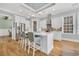 Gorgeous eat-in kitchen with granite countertops, pendant lights, and stainless appliances at 6004 Flowerdale Ct., Myrtle Beach, SC 29579
