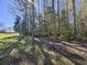 Mature trees offer ample shade in the grassy backyard, perfect for relaxation or outdoor fun at 61 Lakewood Dr., Andrews, SC 29510