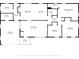 A detailed floor plan showcasing the layout of the home's rooms, including the kitchen and bedrooms at 61 Lakewood Dr., Andrews, SC 29510