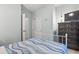 This bedroom boasts a white bed frame, wood dresser, and multiple closet options at 6253 Catalina Dr. # 713, North Myrtle Beach, SC 29582