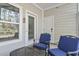 Cozy outdoor patio space with comfortable seating, perfect for relaxation and entertaining guests at 6253 Catalina Dr. # 713, North Myrtle Beach, SC 29582