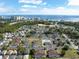 Beautiful aerial view of a condo community, pool, ocean, and nearby city buildings on a sunny day at 800 9Th Ave. S # T3, North Myrtle Beach, SC 29582