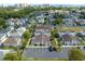 An aerial view of the residential neighborhood highlighting the community's layout and convenient parking at 800 9Th Ave. S # T3, North Myrtle Beach, SC 29582