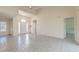 Spacious living room with tiled floors, high ceilings and lots of natural light at 81 Safe Harbor Ave., Pawleys Island, SC 29585