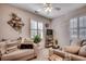 Cozy living room with comfortable sofas, bright, natural light and stylish decor at 901 West Port Dr. # 2101, North Myrtle Beach, SC 29582
