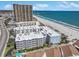 Oceanfront condo building with beach access, beautiful ocean views, and nearby pier at 9580 Shore Dr. # 311, Myrtle Beach, SC 29572
