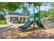 Fun community playground for to play with a covered patio and seating area nearby at 1112 Raven Cliff Ct., Conway, SC 29526