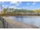Scenic view of a pond with a line of trees in the background, enhancing the property's natural beauty at 1112 Raven Cliff Ct., Conway, SC 29526