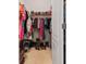 Organized walk-in closet featuring ample storage space for clothing and accessories at 1112 Raven Cliff Ct., Conway, SC 29526