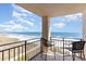 Balcony with ocean view at 707 S Ocean Blvd. # 602, North Myrtle Beach, SC 29582