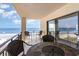Balcony with ocean view at 707 S Ocean Blvd. # 602, North Myrtle Beach, SC 29582