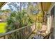 Enjoy the views from this private balcony surrounded by trees at 110-4 White Tail Way # 4, Pawleys Island, SC 29585