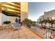 Outdoor patio with lounge chairs and seating, offering ocean views and resort amenities at 1105 S Ocean Blvd. # 1224, Myrtle Beach, SC 29577
