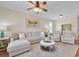Comfortable living room with neutral tones and cozy seating at 134 Vista Dr., Murrells Inlet, SC 29576