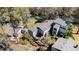 Aerial view of home with a private backyard and lush landscaping at 135 Chapel Creek Rd. # 41, Pawleys Island, SC 29585