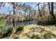 Peaceful backyard view with lush greenery and waterway access at 135 Chapel Creek Rd. # 41, Pawleys Island, SC 29585