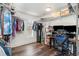 Well-organized closet with shelving and hanging space for efficient storage and an adaptable workspace at 135 Chapel Creek Rd. # 41, Pawleys Island, SC 29585