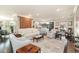 Spacious living room with a comfortable seating area, decorative rug, and access to the kitchen at 135 Chapel Creek Rd. # 41, Pawleys Island, SC 29585