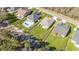 Aerial view showing the home's location with a spacious, green backyard at 1470 Burriss Rd., Conway, SC 29526
