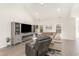 Spacious living room with vaulted ceiling, recessed lighting and fireplace at 1470 Burriss Rd., Conway, SC 29526