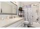 Bathroom featuring a vanity, shower, and a white subway tile at 150 Brookgate Dr., Myrtle Beach, SC 29579