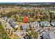 Aerial shot of multiple condo buildings, mature trees, manicured green spaces and ample parking at 1505 Lanterns Rest Rd. # 101, Myrtle Beach, SC 29579