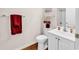 Clean bathroom with vanity and vinyl plank flooring at 1505 Lanterns Rest Rd. # 101, Myrtle Beach, SC 29579