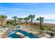 Enjoy this outdoor pool with a clear view of the beach at 1625 S Ocean Blvd. # 1510, North Myrtle Beach, SC 29582