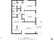 Detailed floor plan showcasing the layout of the home with room dimensions at 178 Salt Marsh Circle # 30D, Pawleys Island, SC 29585