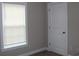 Comfortable bedroom featuring a window with blinds and a white door at 2519 Southern Crest Dr., Loris, SC 29569