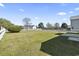 Well-maintained, fenced backyard with a lush lawn and mature landscaping at 2633 Corn Pile Rd., Myrtle Beach, SC 29588
